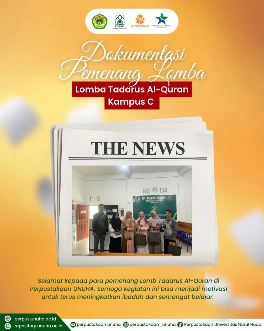 Pembagian Hadiah Lomba Tadarus Al-Qur’an Warnai Semangat Ramadhan di Universitas Nurul Huda